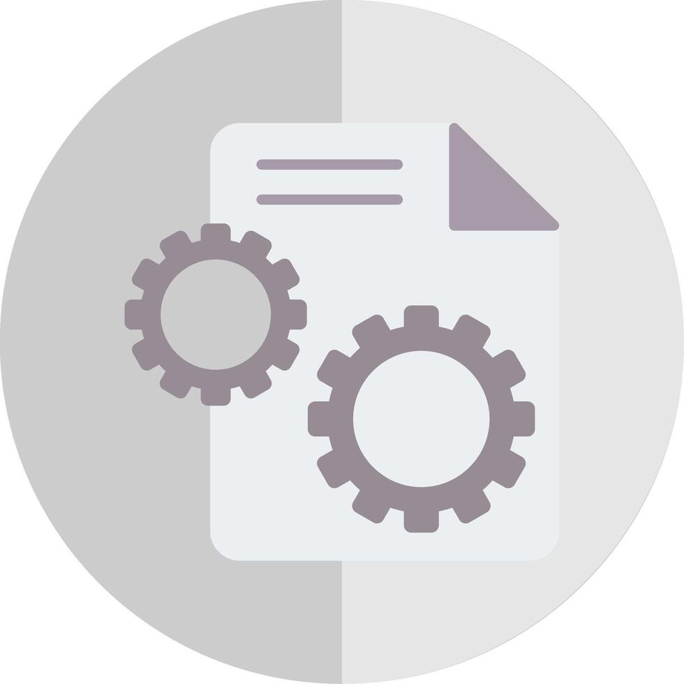 Settings Flat Scale Icon Design vector