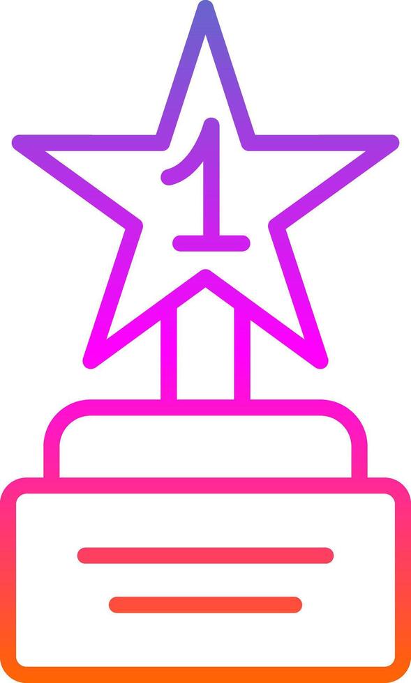 Star Line Circle Sticker Icon vector