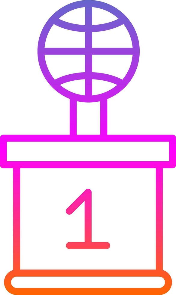 Basketball Line Circle Sticker Icon vector