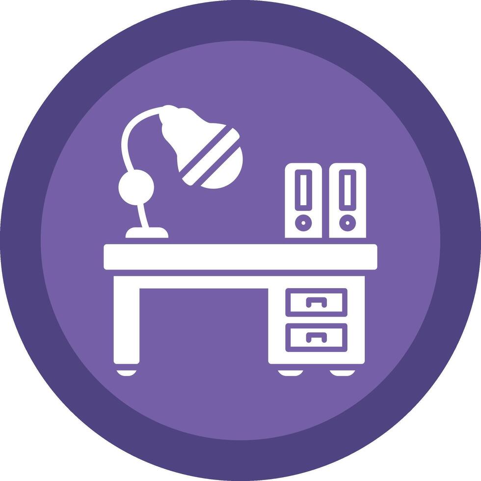 Workspace Glyph Due Circle Icon Design vector