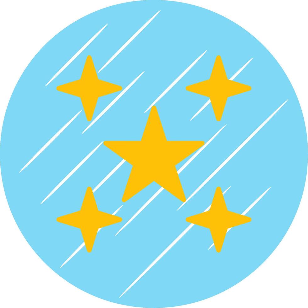 estrellas plano circulo icono diseño vector