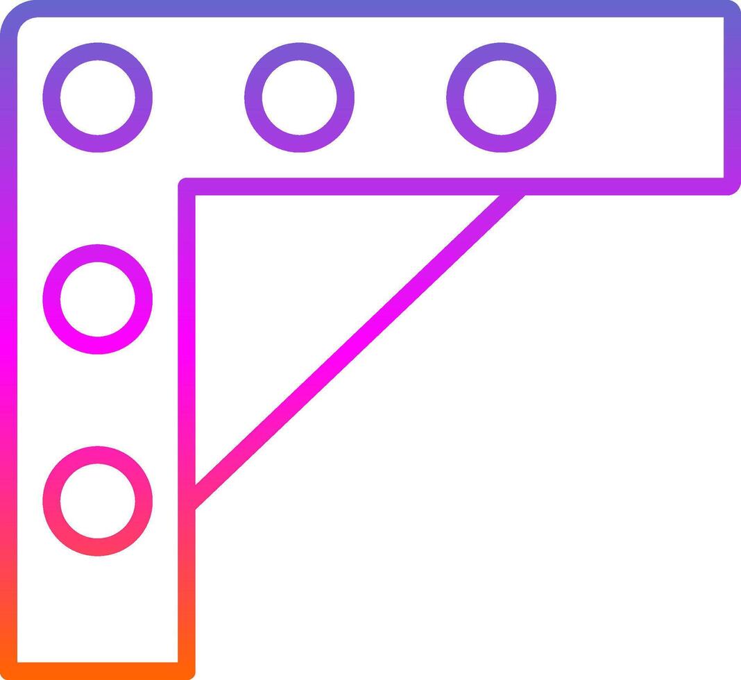soporte línea circulo pegatina icono vector