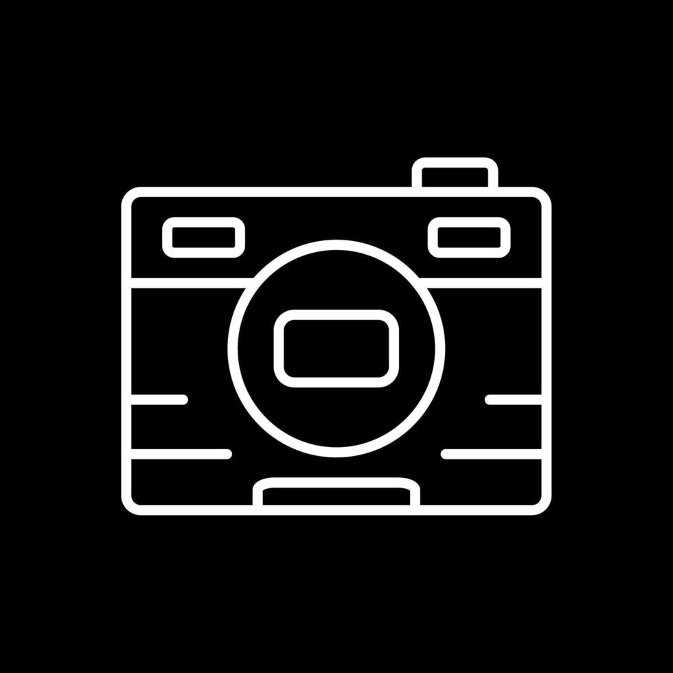 Photo Line Inverted Icon Design vector