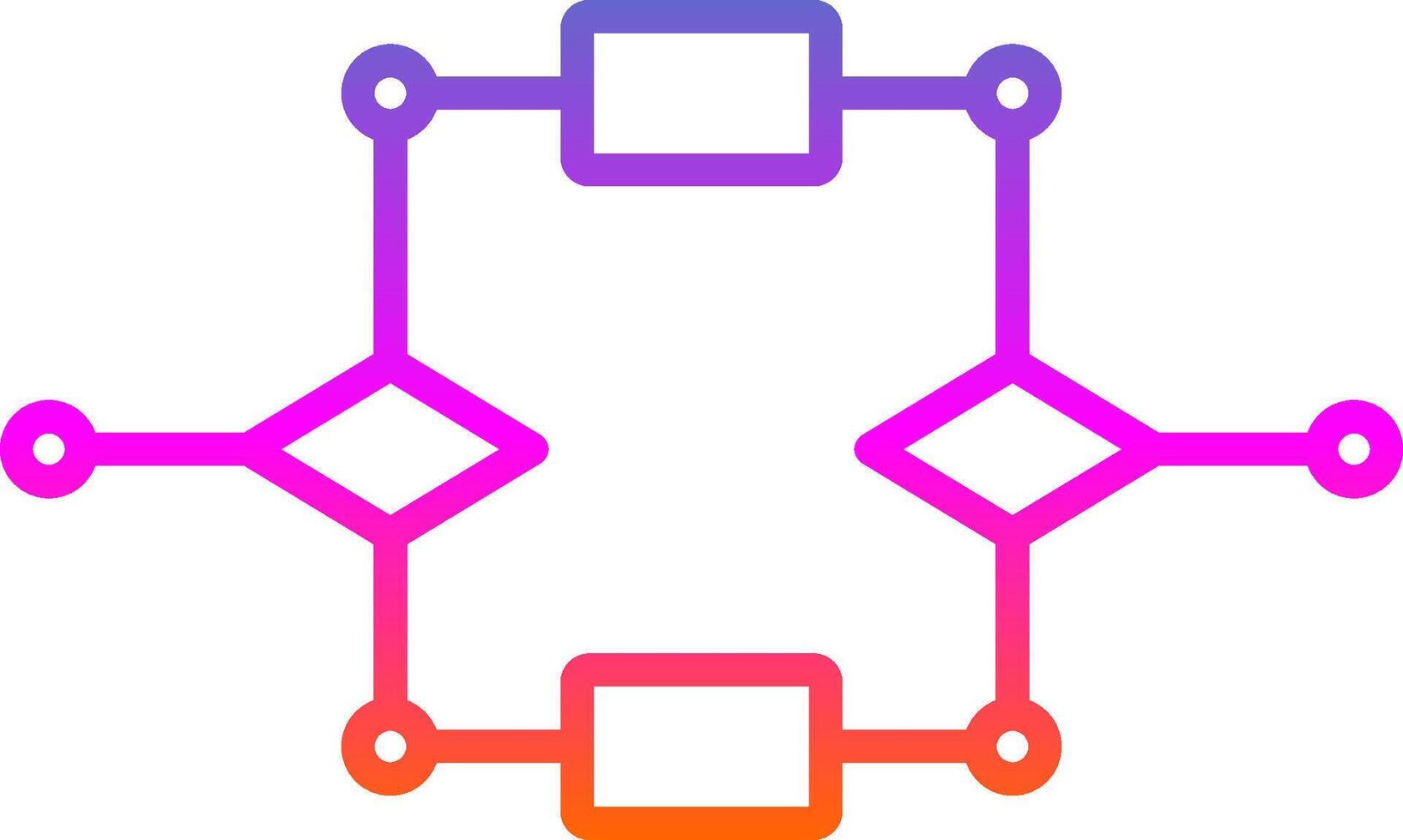 Algorithm Line Gradient Icon Design vector