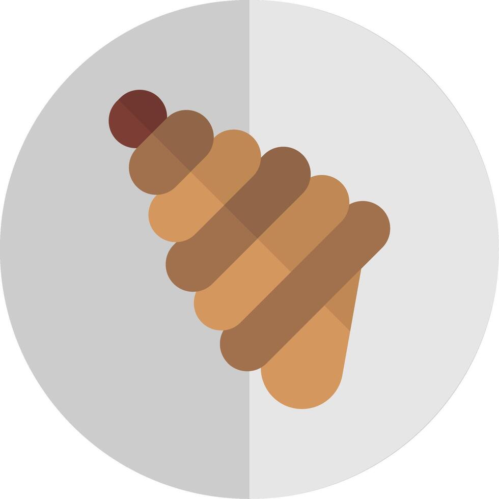 Conch Shell Flat Scale Icon Design vector