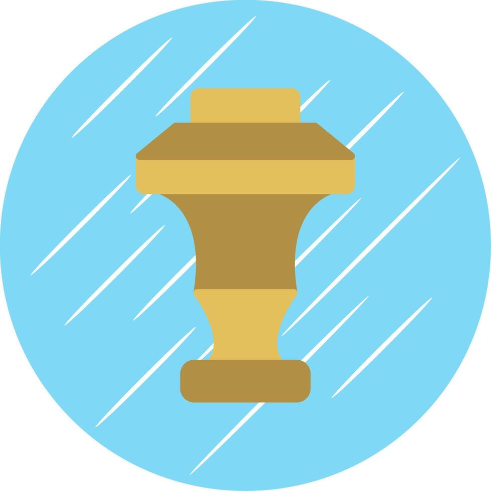 Curtain Top Flat Circle Icon Design vector