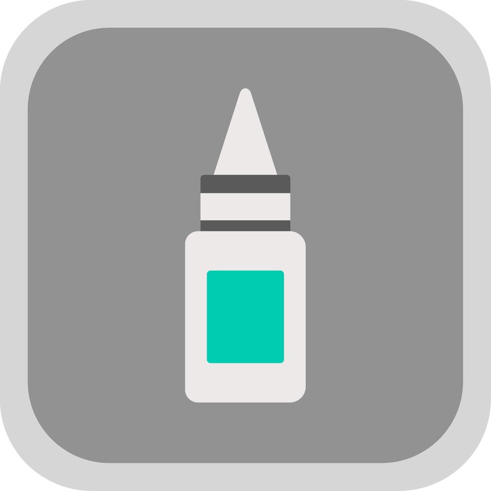 Bottle Flat round corner Icon Design vector