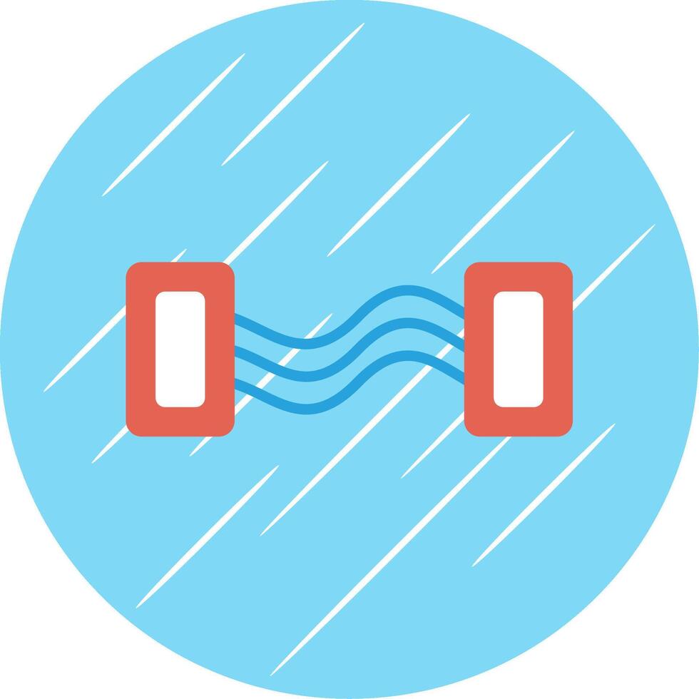 Chest Expander Flat Circle Icon Design vector