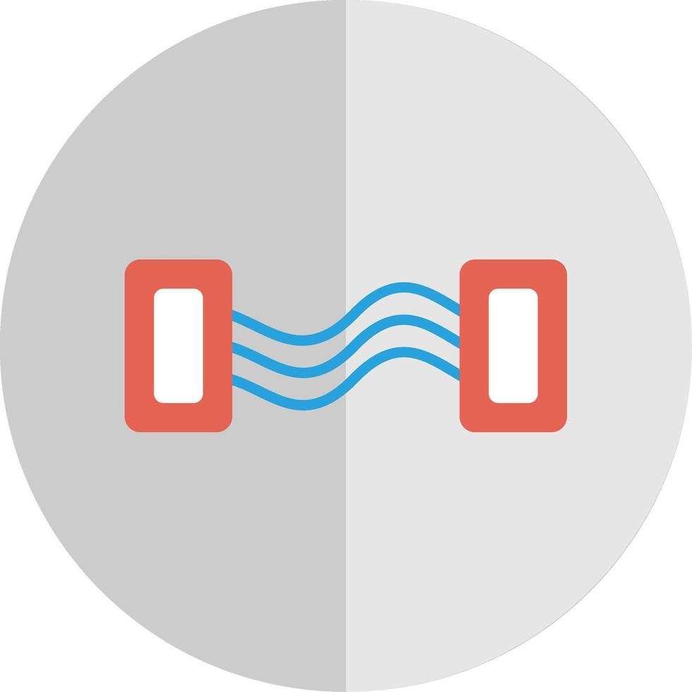 Chest Expander Flat Scale Icon Design vector