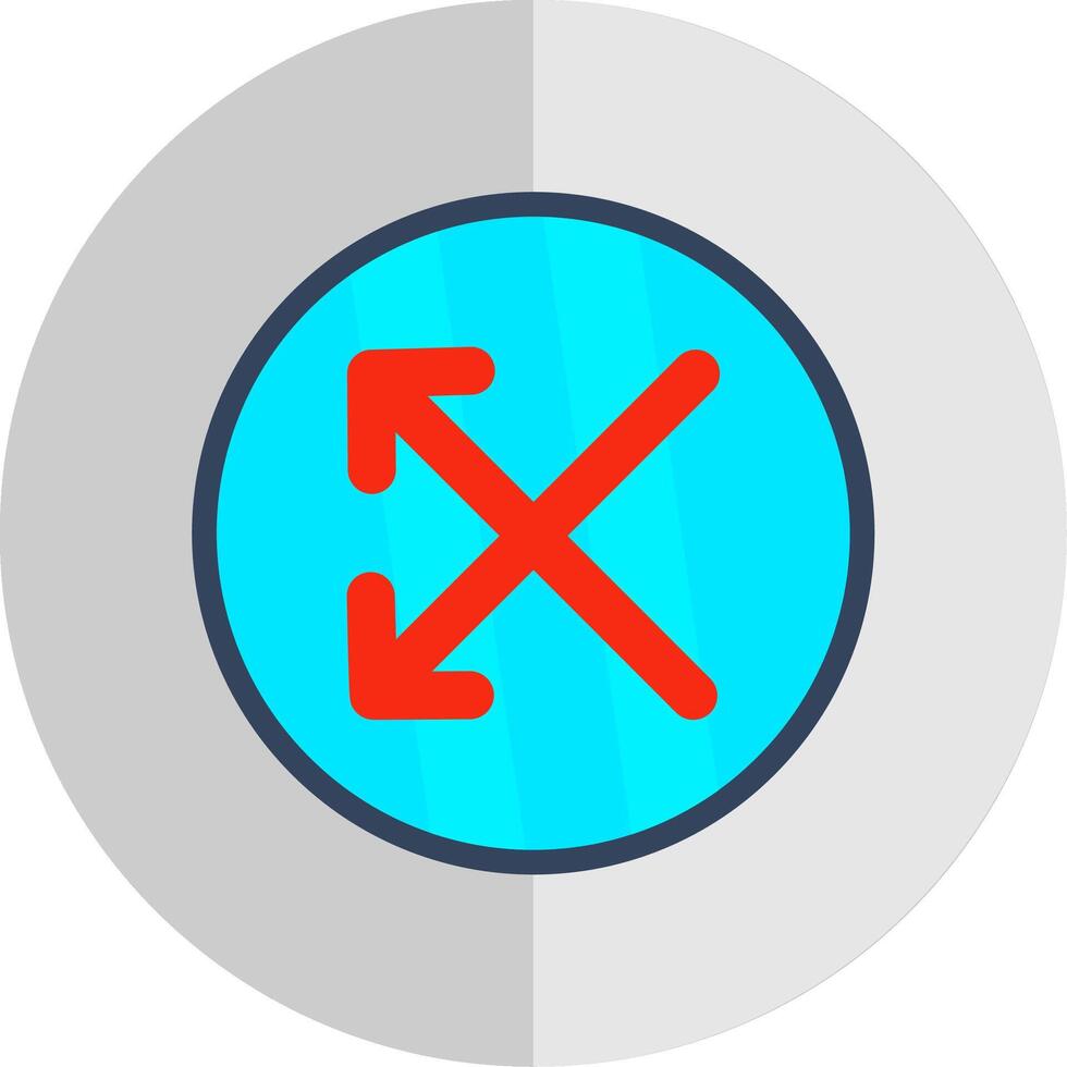 Split Flat Scale Icon Design vector