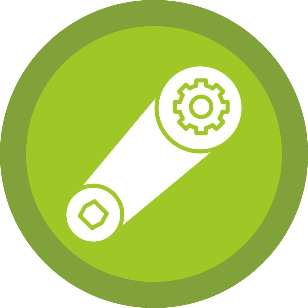 Belt Glyph Due Circle Icon Design vector