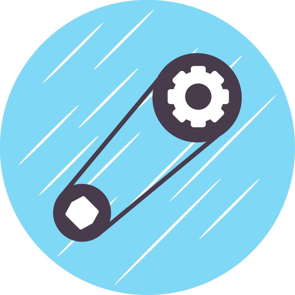 Belt Flat Circle Icon Design vector