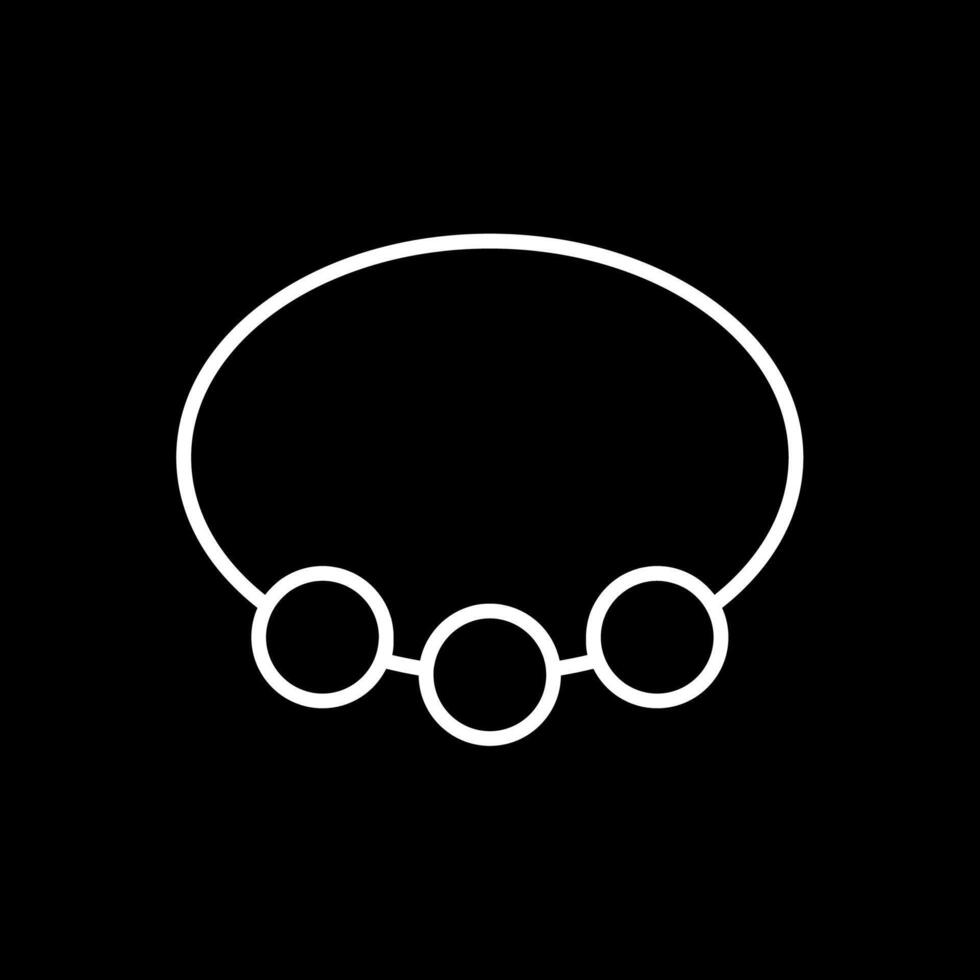 Bangle Line Inverted Icon Design vector