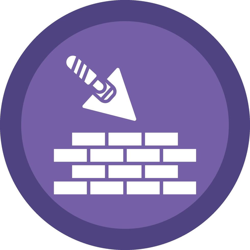 Brickwork Glyph Due Circle Icon Design vector