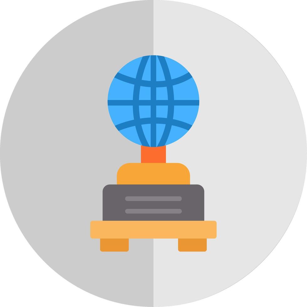 Globe Flat Scale Icon Design vector