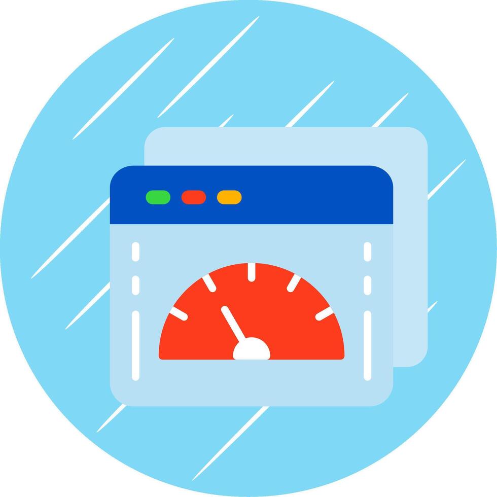 Web Optimization Flat Circle Icon Design vector