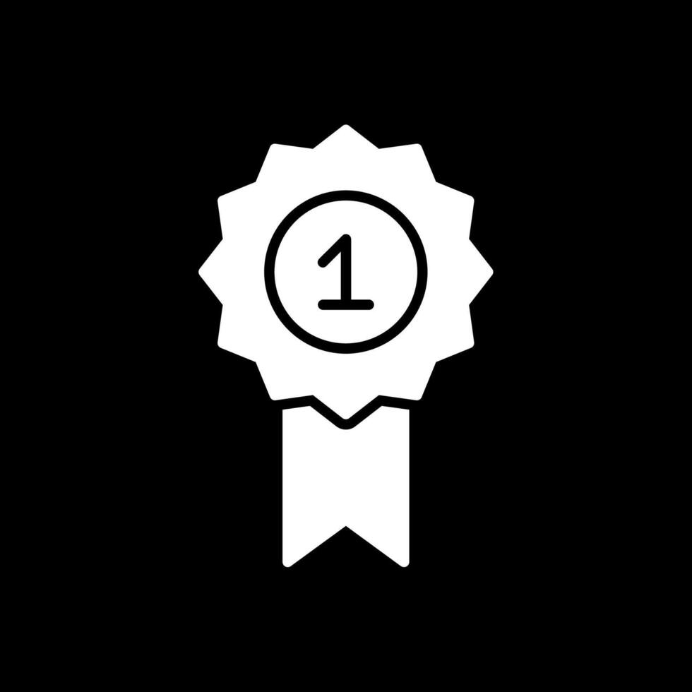 Number Glyph Inverted Icon Design vector
