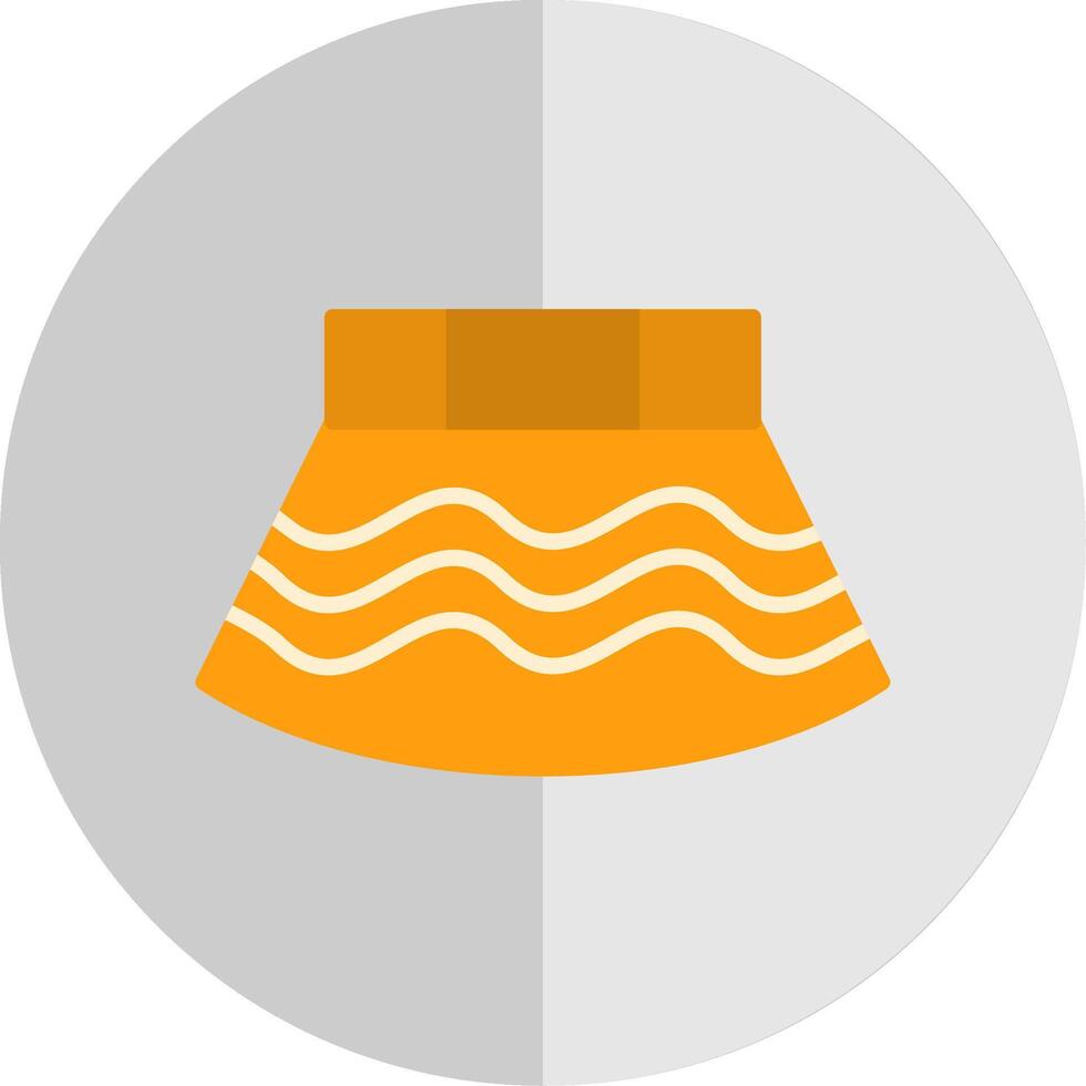 falda plano escala icono diseño vector