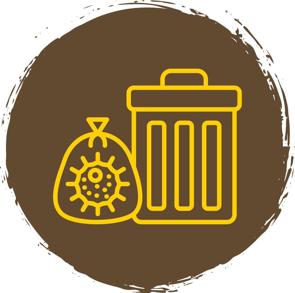 Trash Line Gradient Icon Design vector