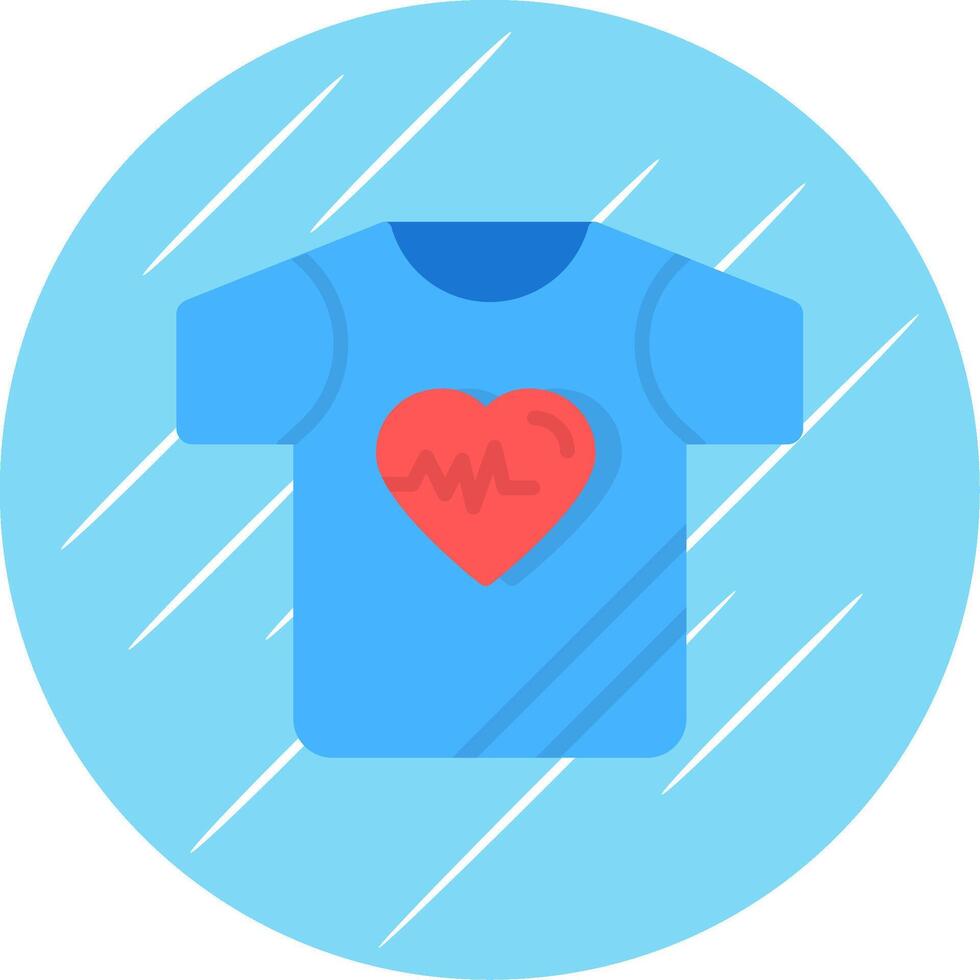 shirt Flat Circle Icon Design vector
