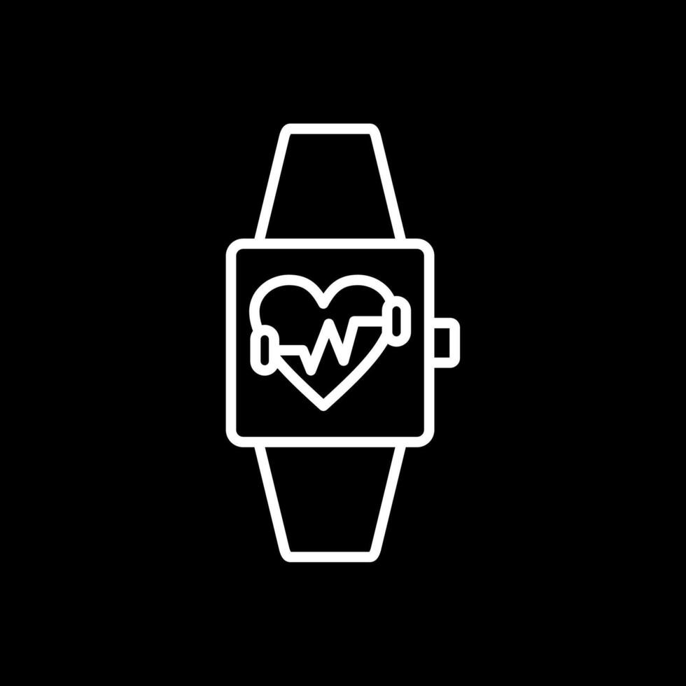 aptitud reloj línea invertido icono diseño vector