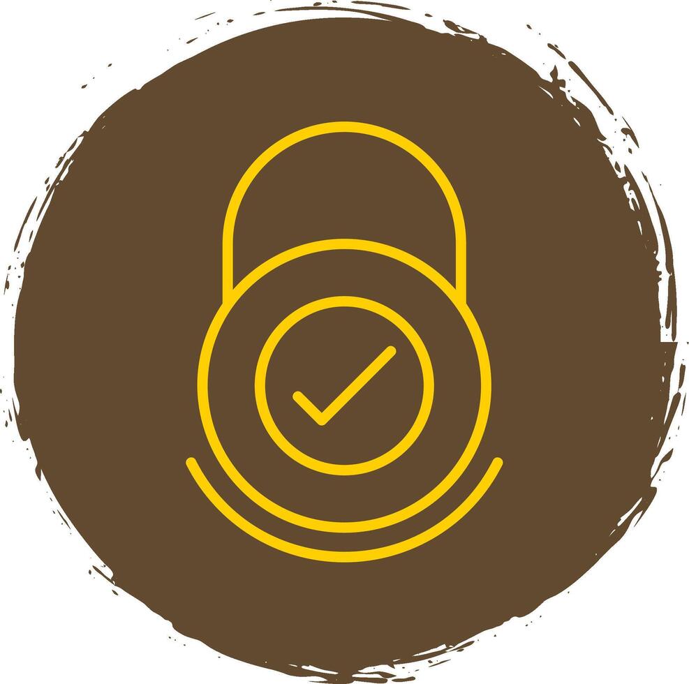 Security Check Line Gradient Icon Design vector