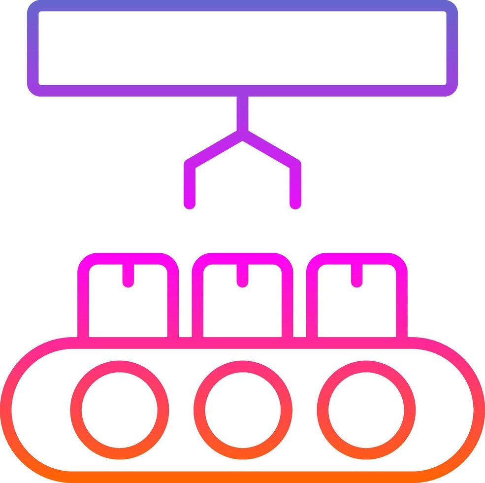 Industry Line Gradient Icon Design vector