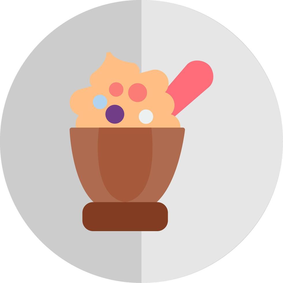 Sorbet Flat Scale Icon Design vector