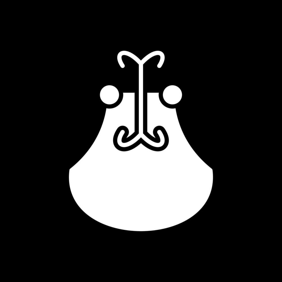 Door Knocker Glyph Inverted Icon Design vector