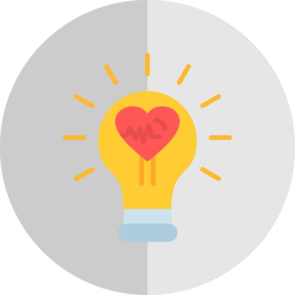 Idea Flat Scale Icon Design vector