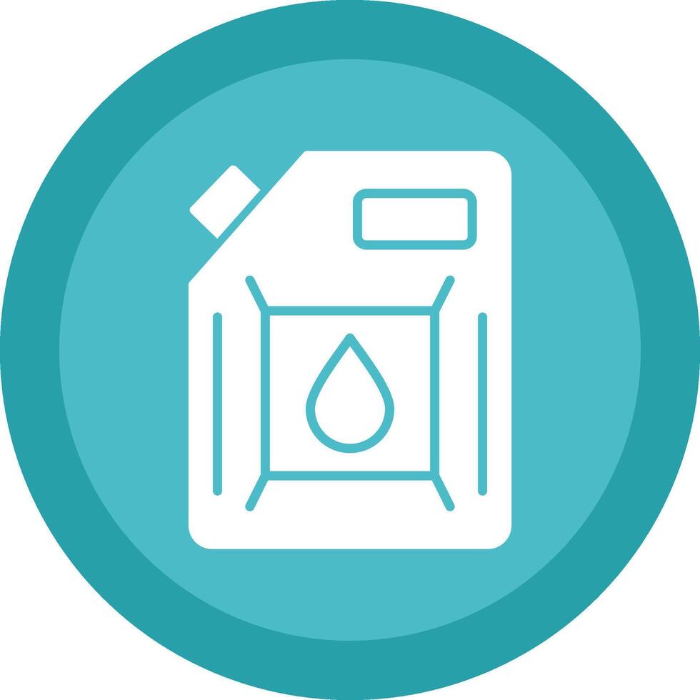 Biodiesel Engine Glyph Due Circle Icon Design vector