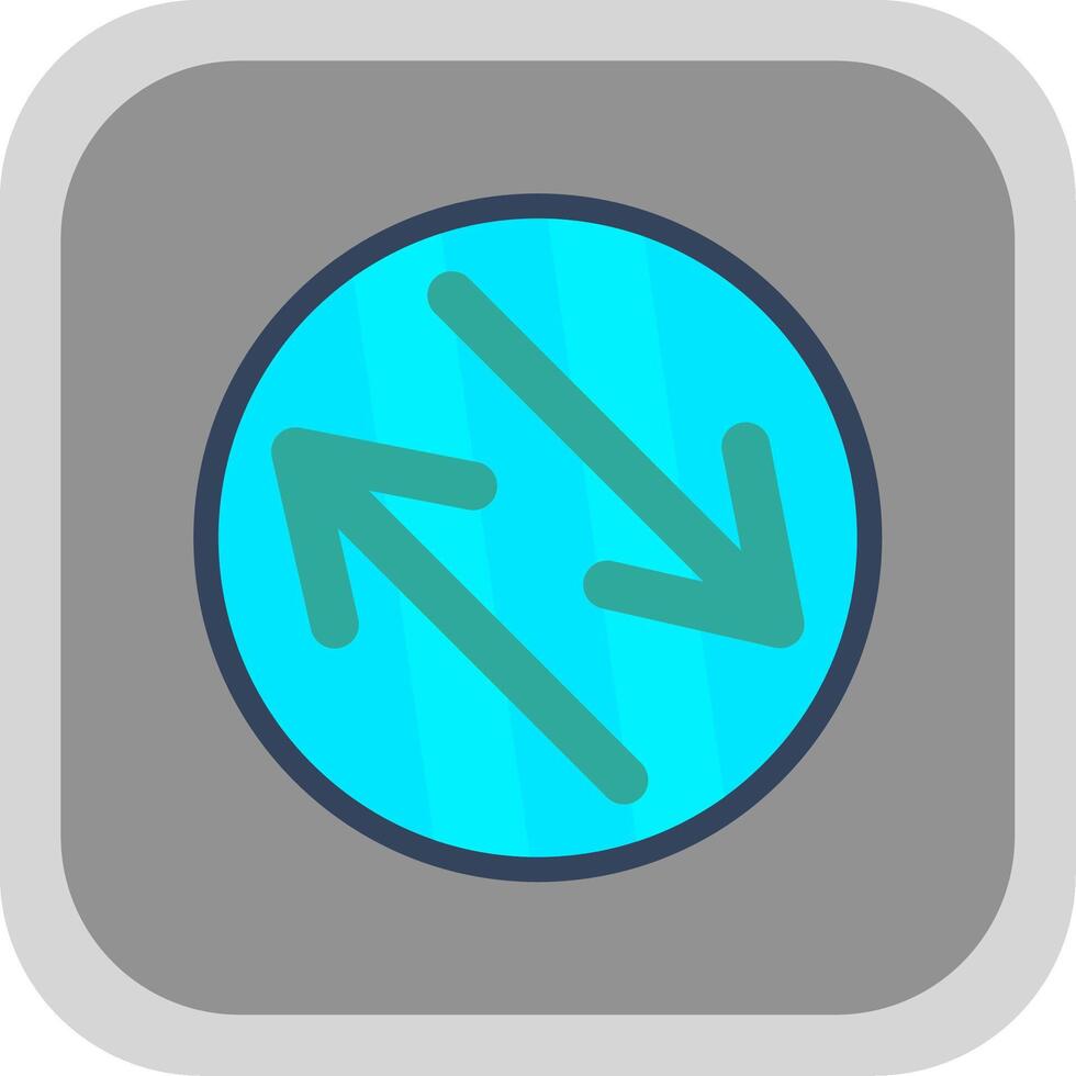 Swap Flat round corner Icon Design vector