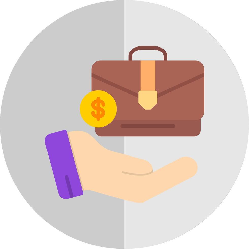 Growth Flat Scale Icon Design vector