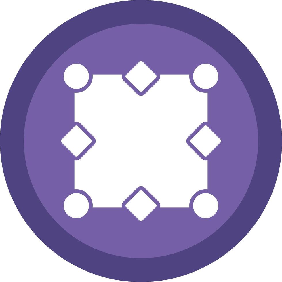 Nodes Glyph Due Circle Icon Design vector
