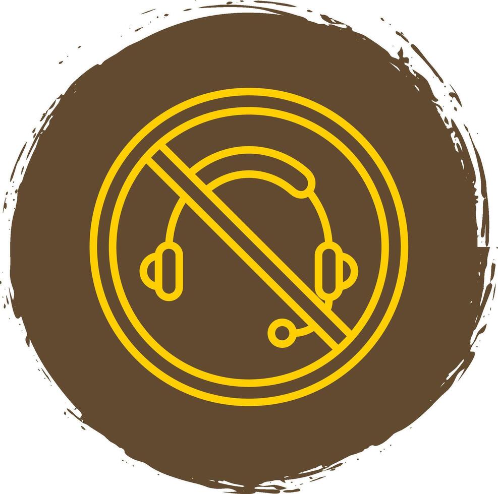 Prohibited Sign Line Circle Sticker Icon vector