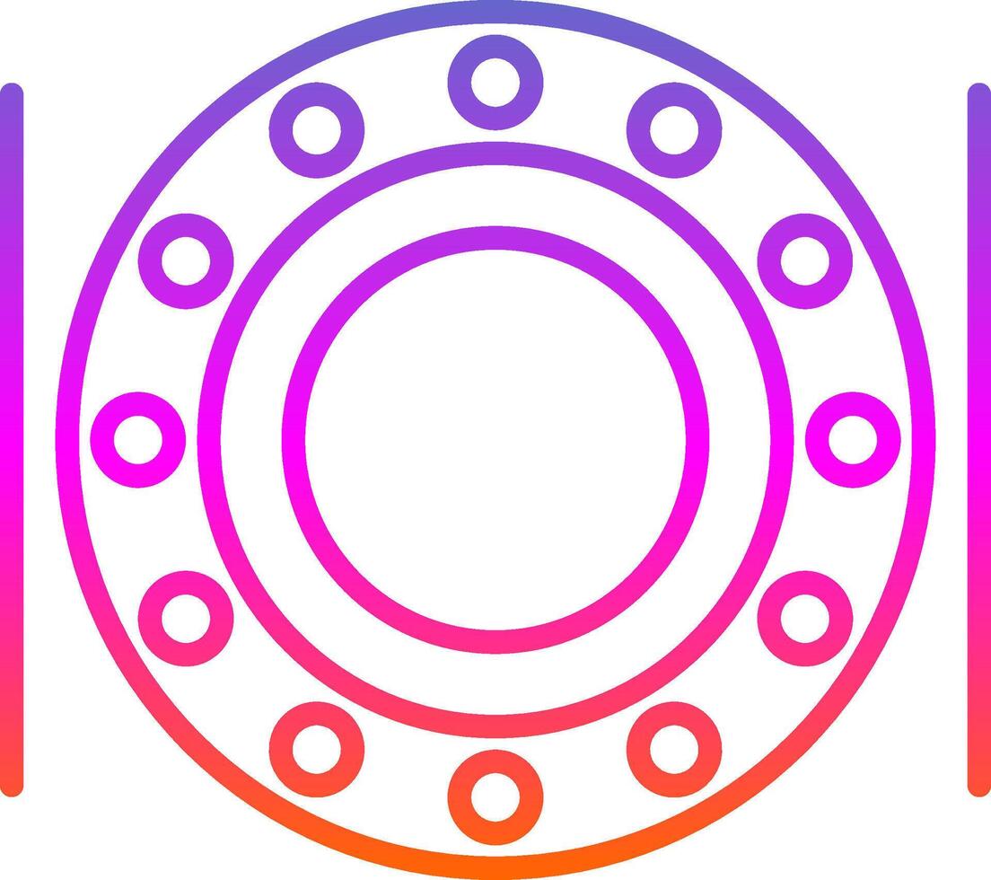 Ball Bearing Line Gradient Icon Design vector