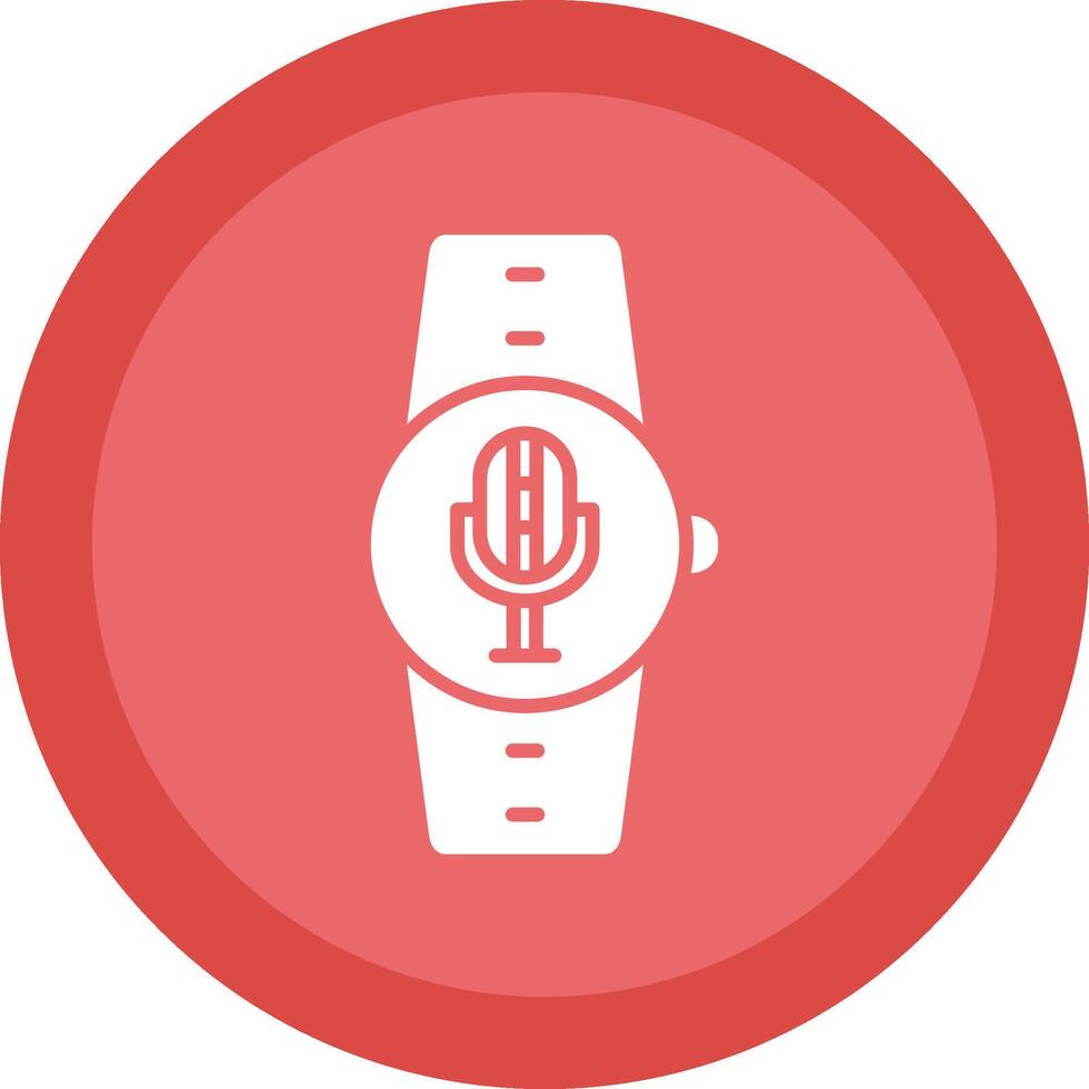 Microphone Line Shadow Circle Icon Design vector