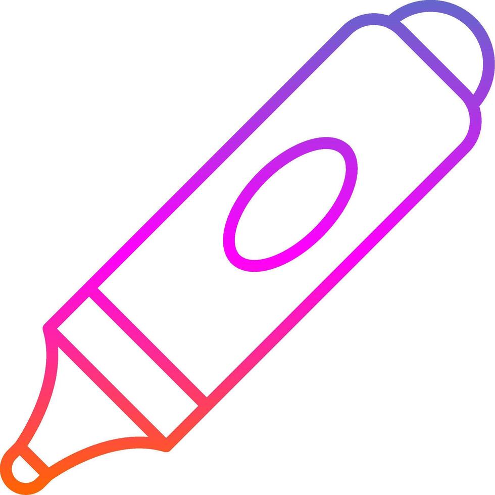 Marker Line Gradient Icon Design vector