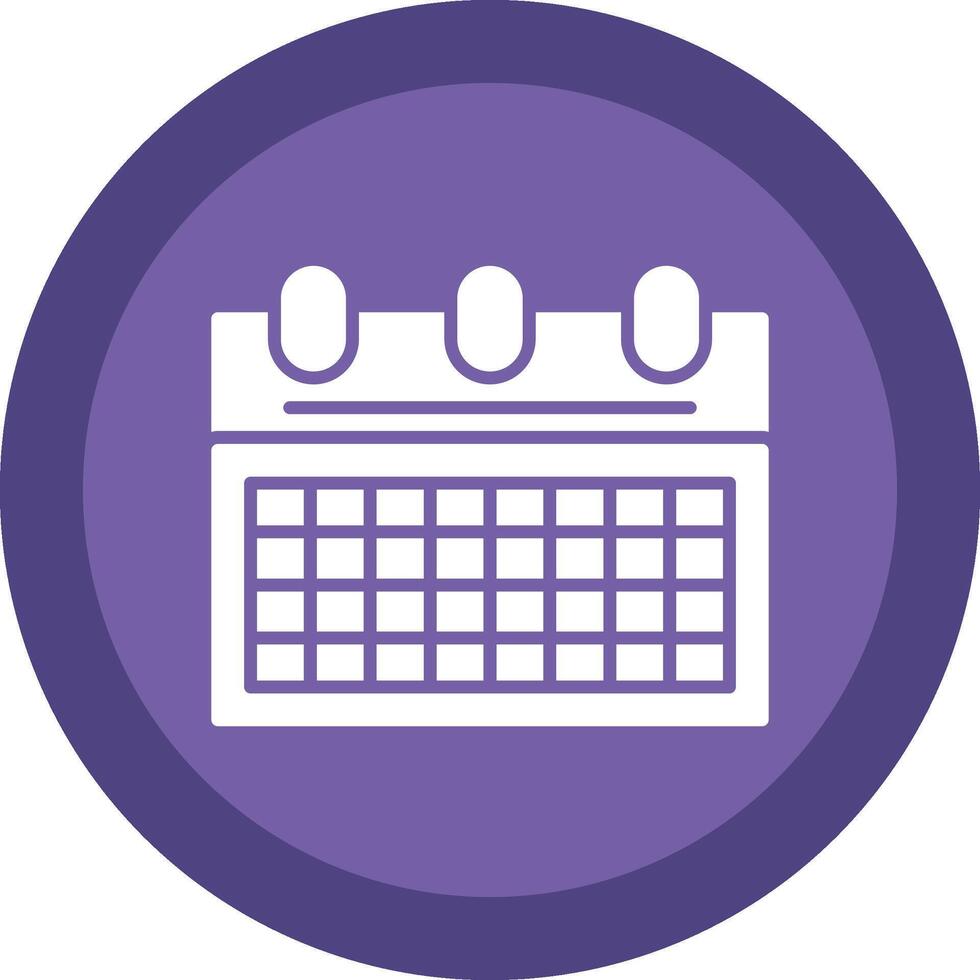 Planner Glyph Due Circle Icon Design vector