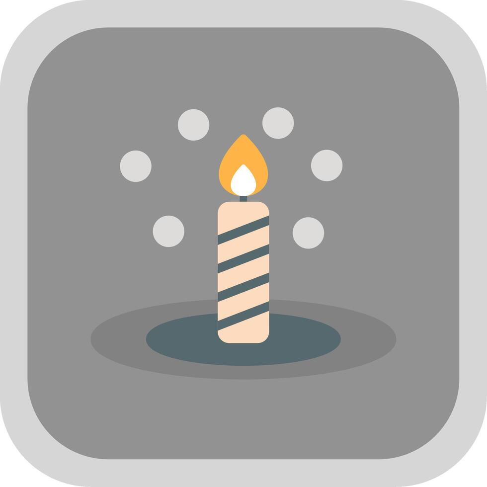 Bunsen Burner Flat round corner Icon Design vector
