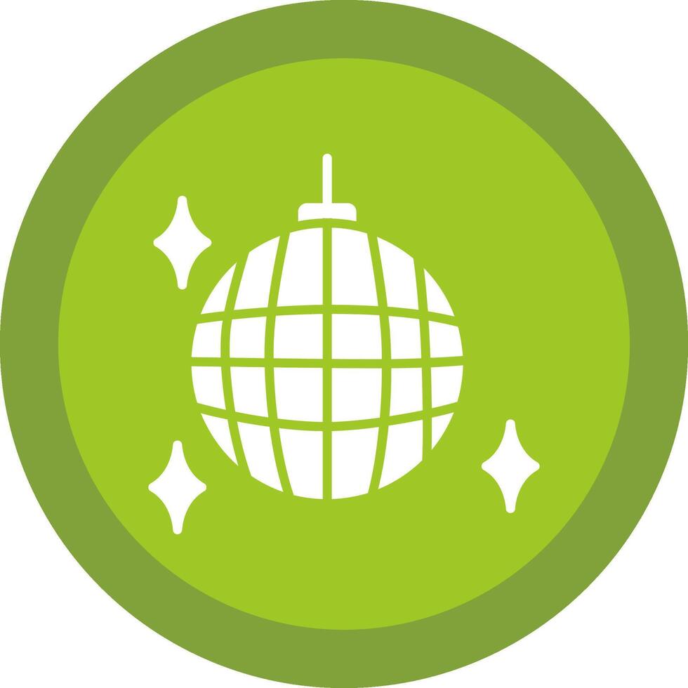 Party Ball Glyph Due Circle Icon Design vector