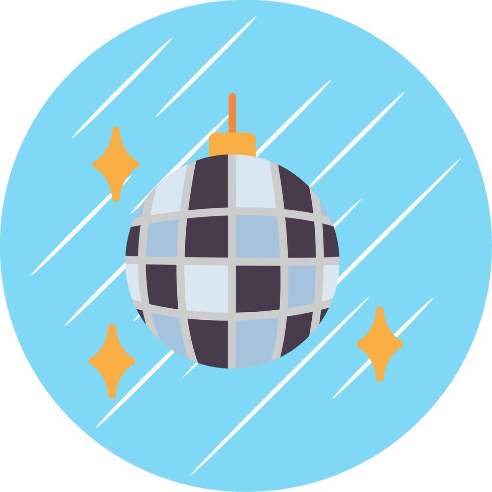 Party Ball Flat Circle Icon Design vector