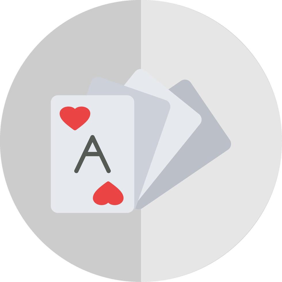 Card Deck Flat Scale Icon Design vector
