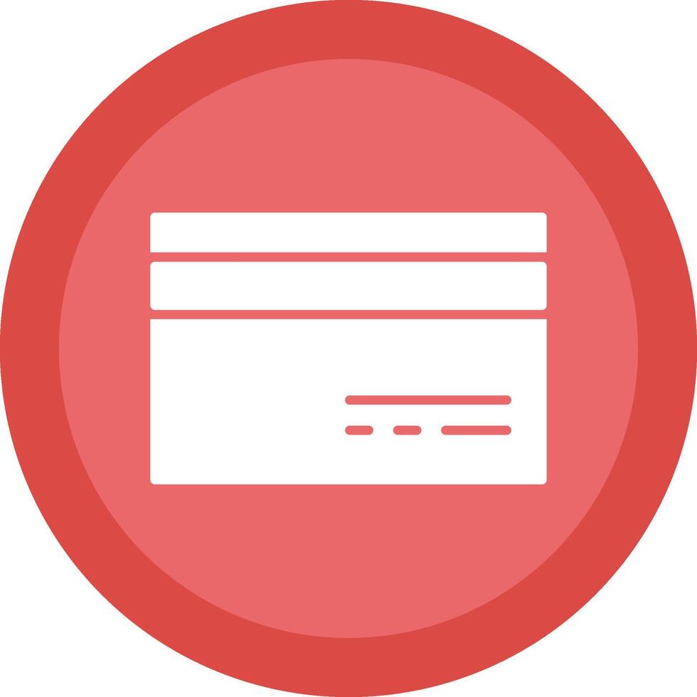 Credit Card Glyph Due Circle Icon Design vector