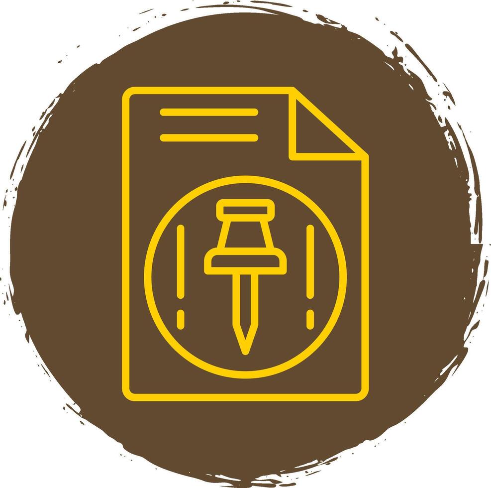 Push Line Circle Sticker Icon vector