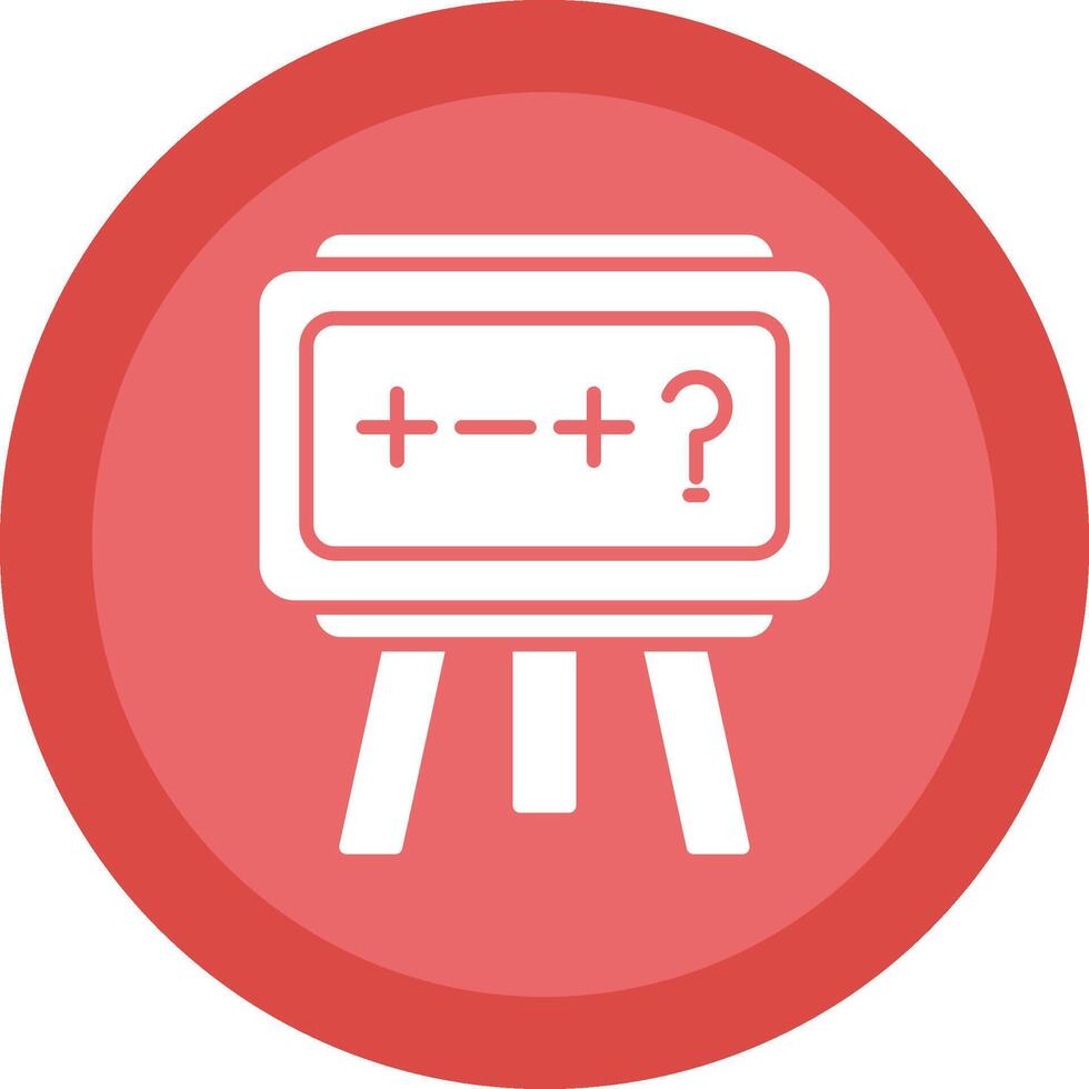 Theory Glyph Due Circle Icon Design vector