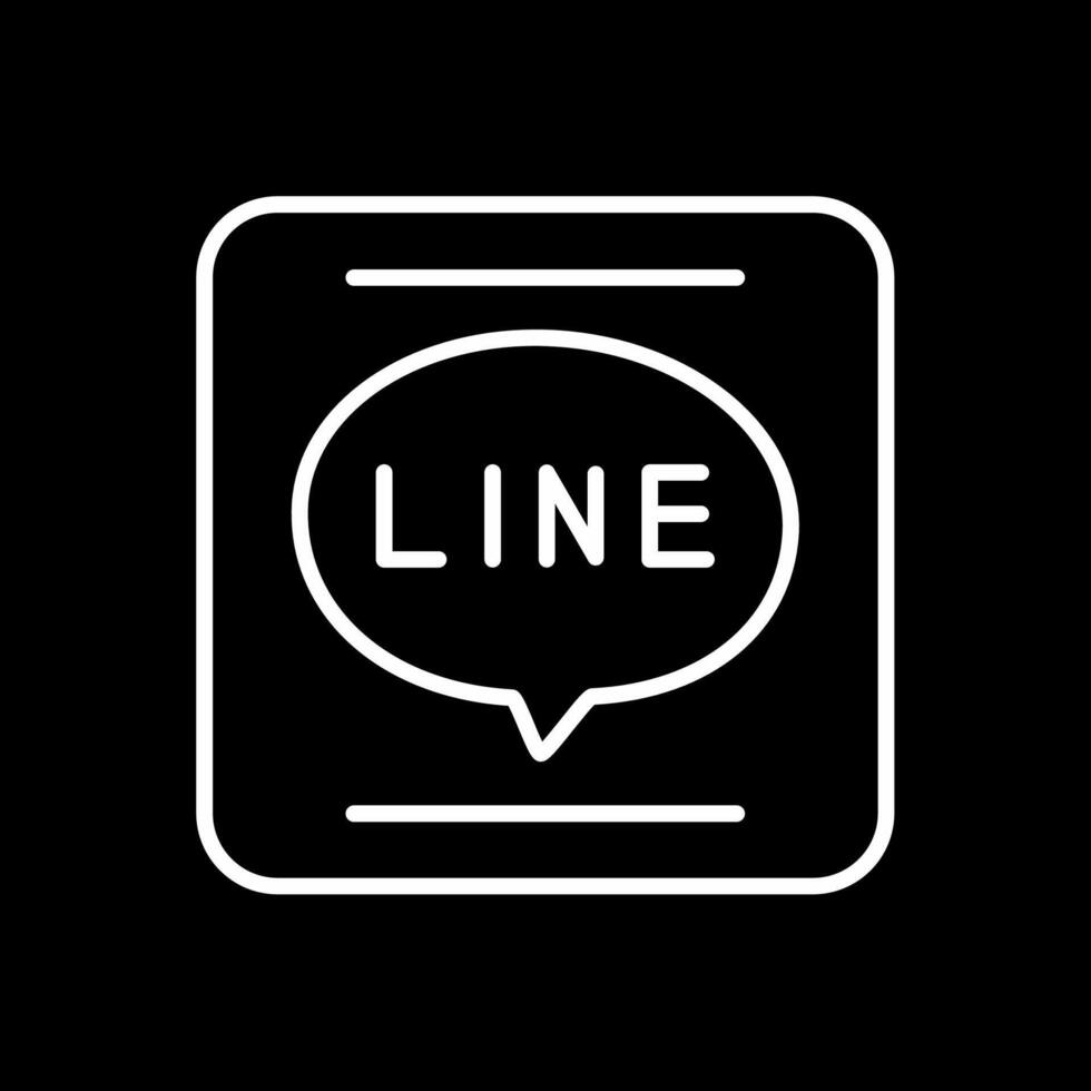 APP Line Inverted Icon Design vector