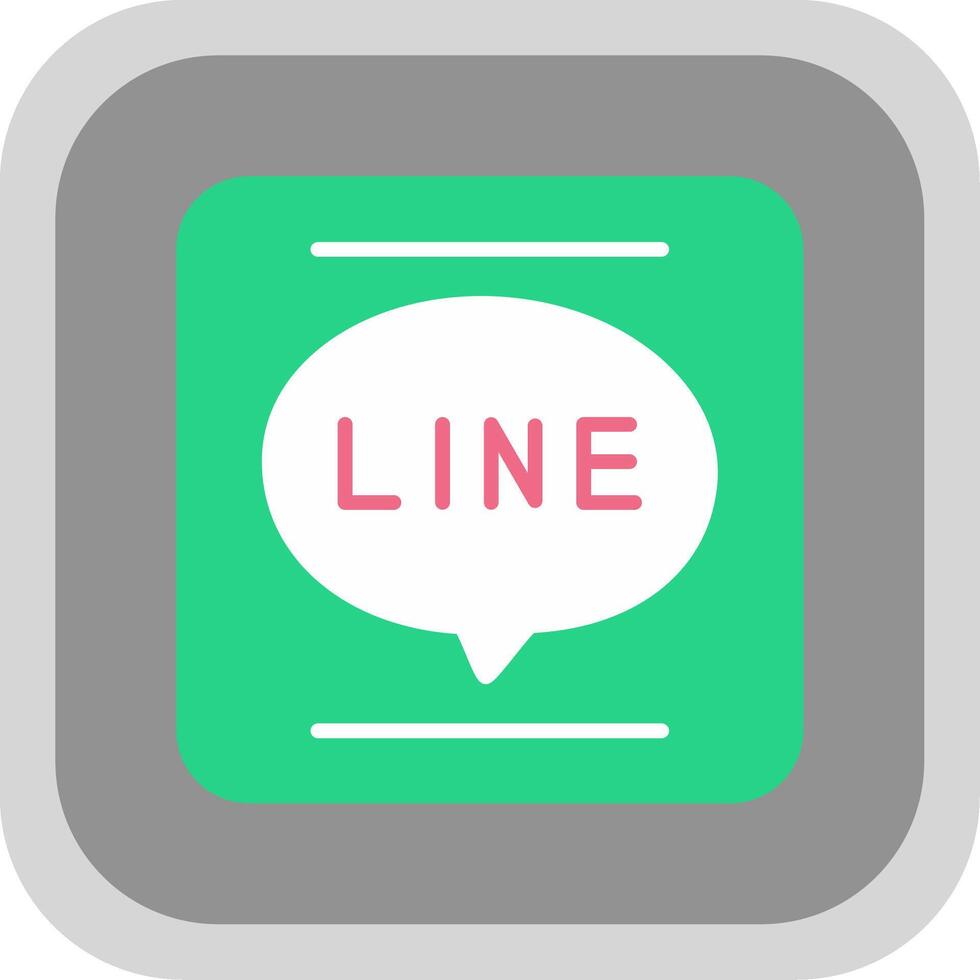 APP Flat round corner Icon Design vector