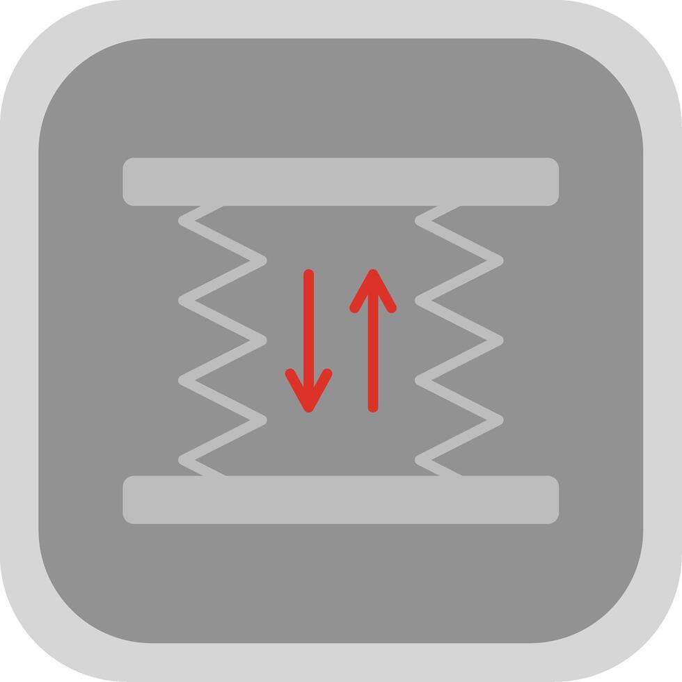 Car Lift Flat round corner Icon Design vector
