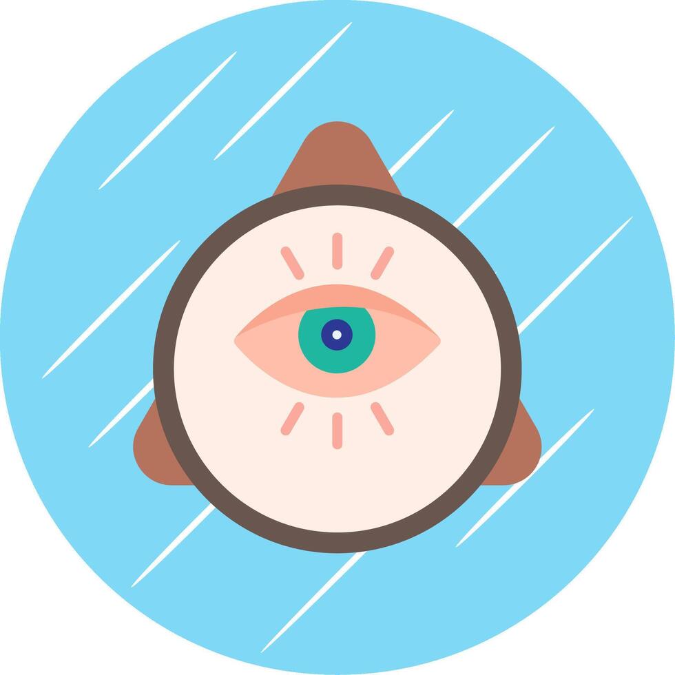 Eye Of Providence Flat Circle Icon Design vector